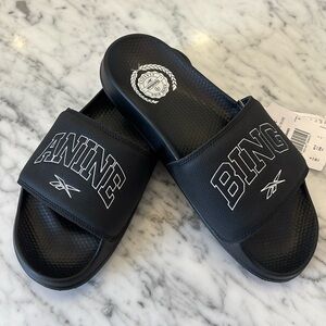Unisex/Women's Anine Bing x Reebok Classic Leather Slides, Size 9 NWT
